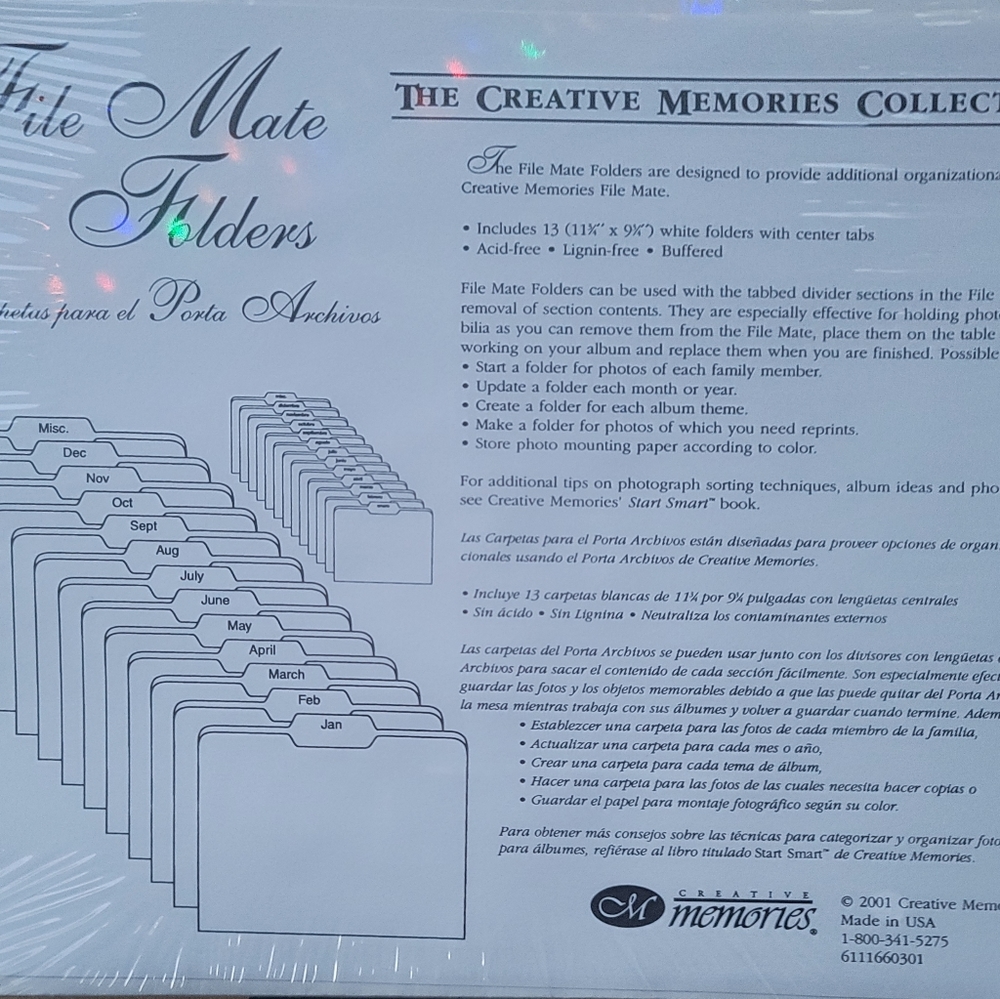 Creative memories file mate folders